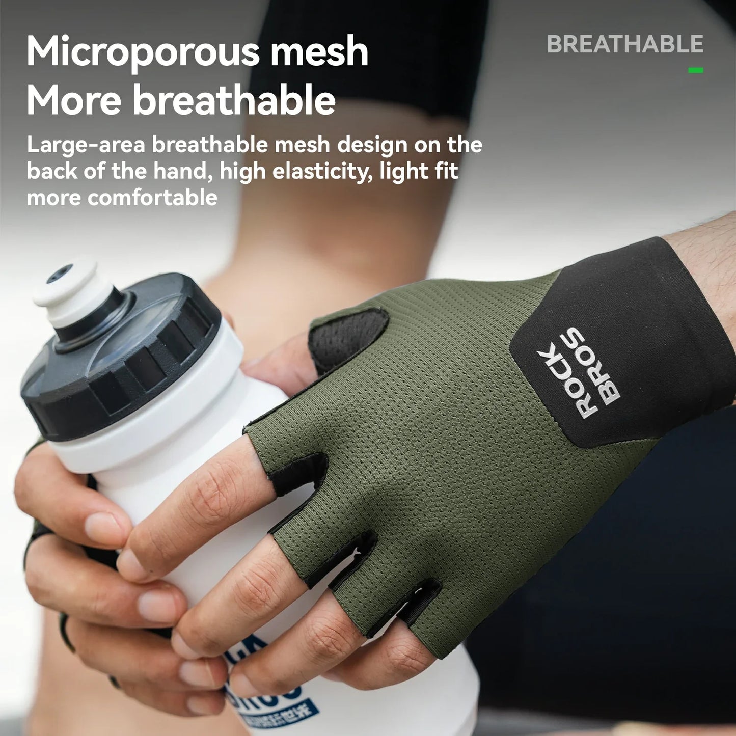 ROCKBROS S403 Minimalist Half Finger Cycling Gloves