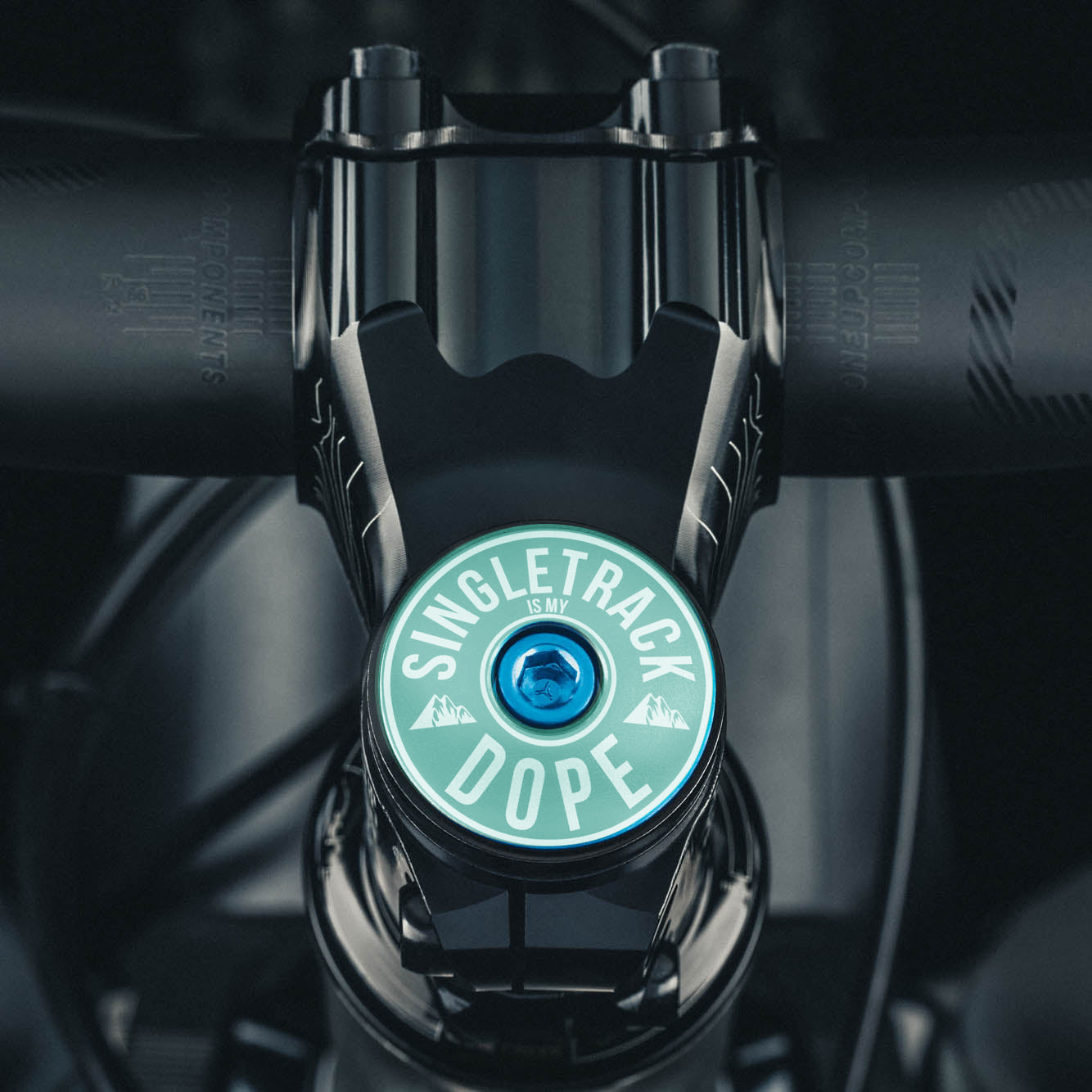 Singletrack Is My Dope Bicycle Headset Cap
