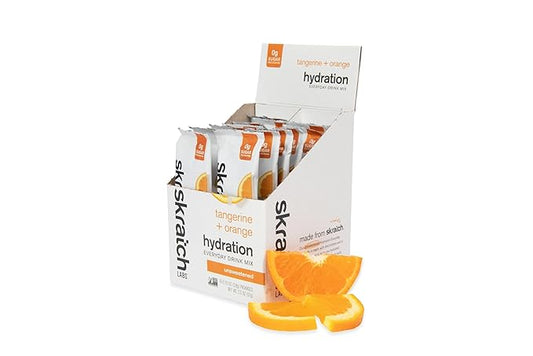 Skratch Hydration UNSWEETENED Everyday Drink Mix 15pk tangerine + orange