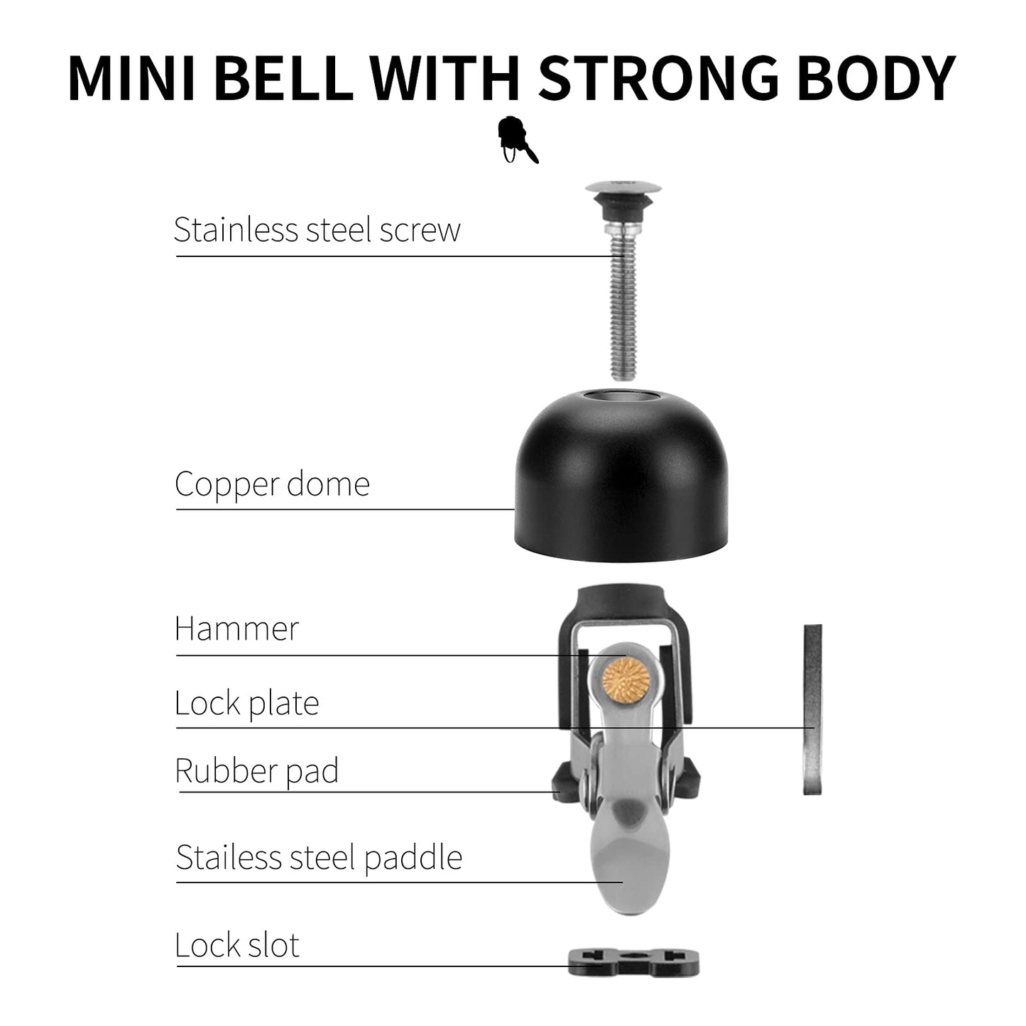 ROCKBROS Bike Classic Bicycle Bell  Loud Sound Bells