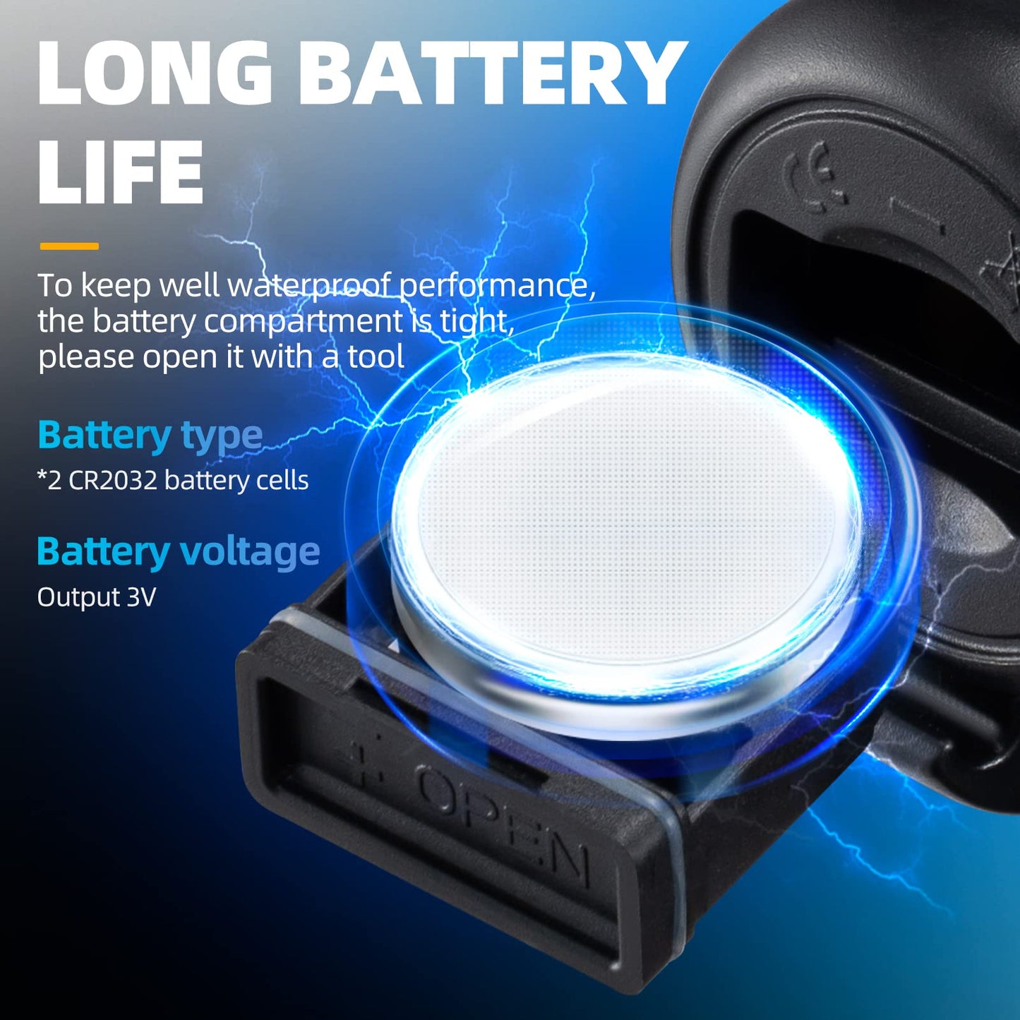 ROCKBROS Bike Bell Electric Bike Horn Waterproof 120dB
