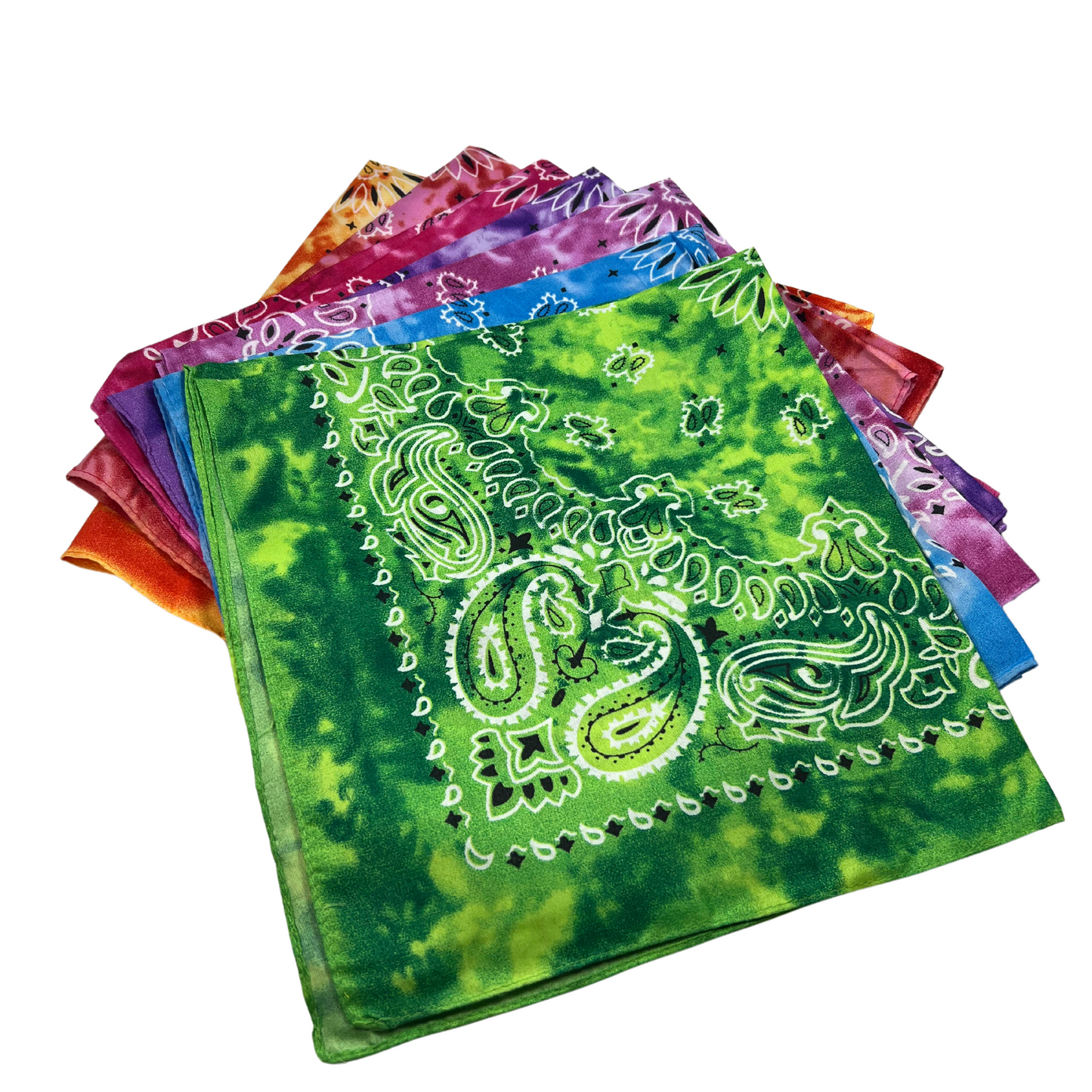 Classic bandana with tie-dye