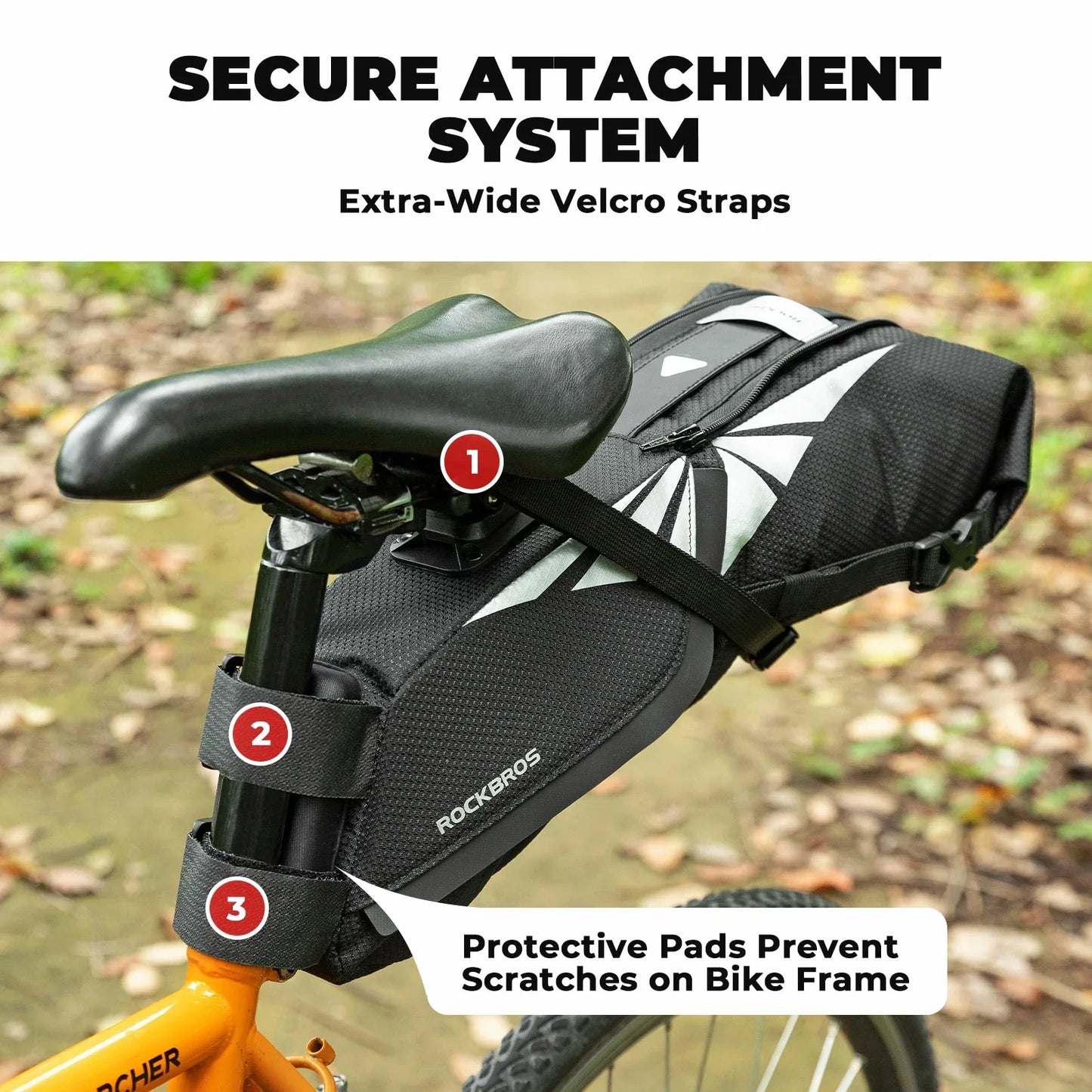 Bicycle Saddle Bag 100% Waterproof 8L