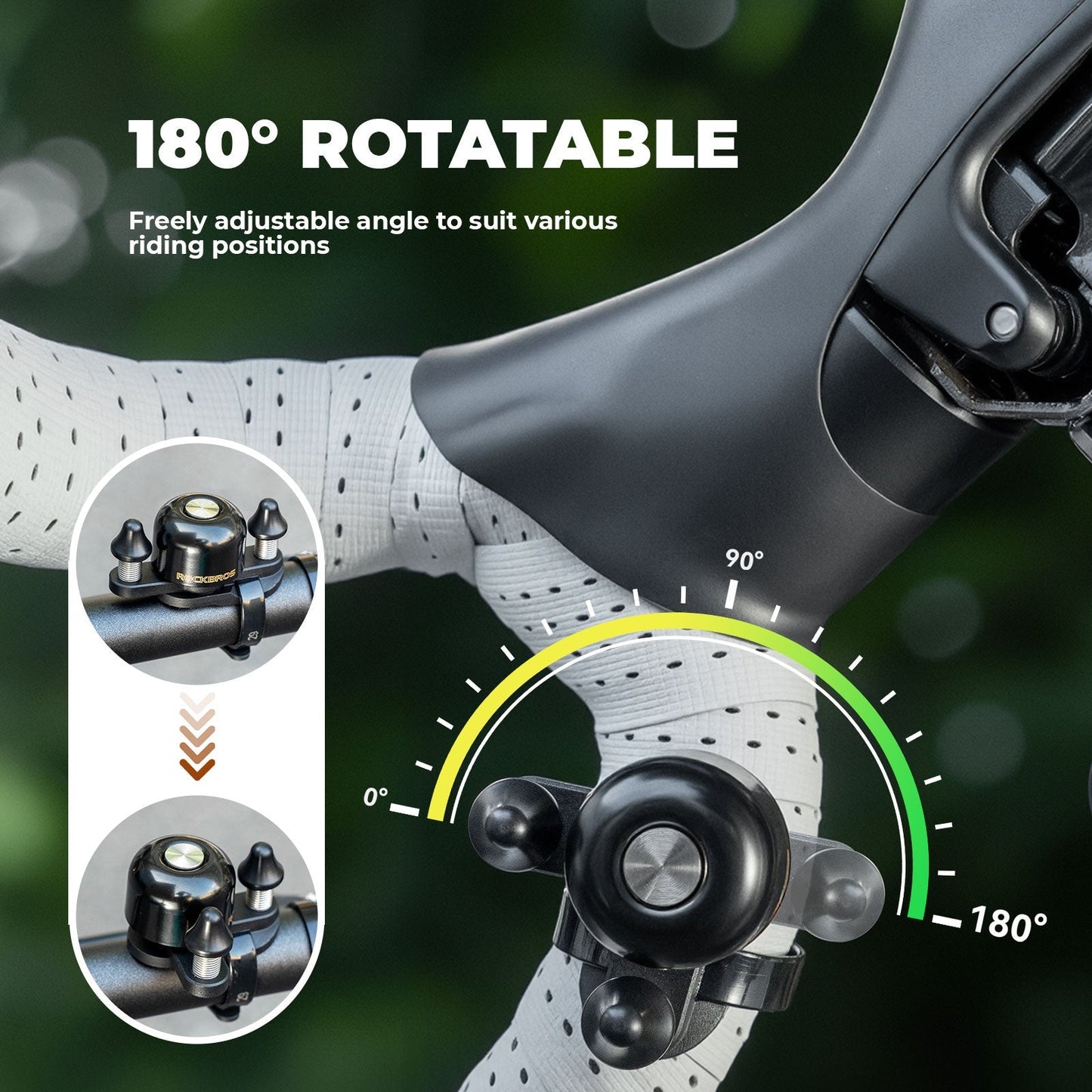 ROCKBROS Dual Hammer Bike Bell