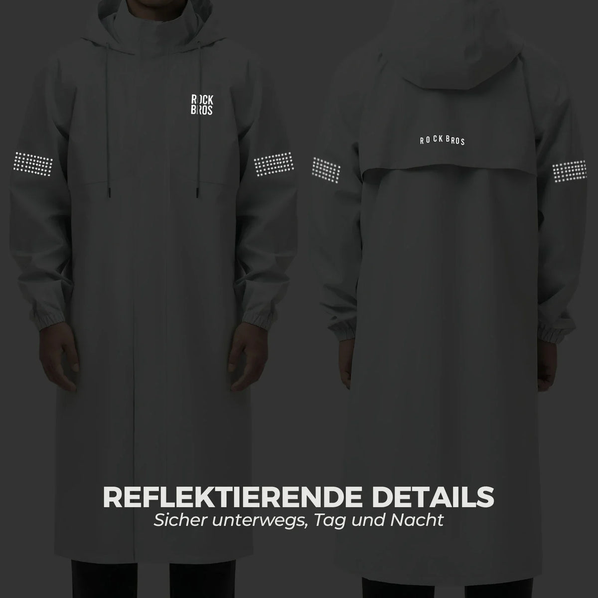 Long Raincoat Waterproof Poncho Jackets