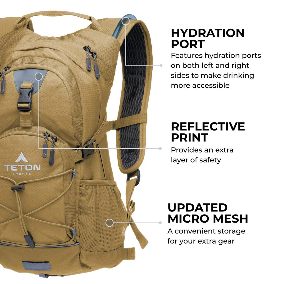 TETON Sports: Oasis 22L Hydration Pack with 3L Bladder in Onyx